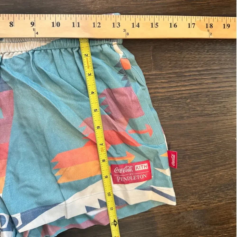 Kith Women x Coca-Cola x Pendleton Cropped Camp Collar Top & Ellen Shorts Set XS